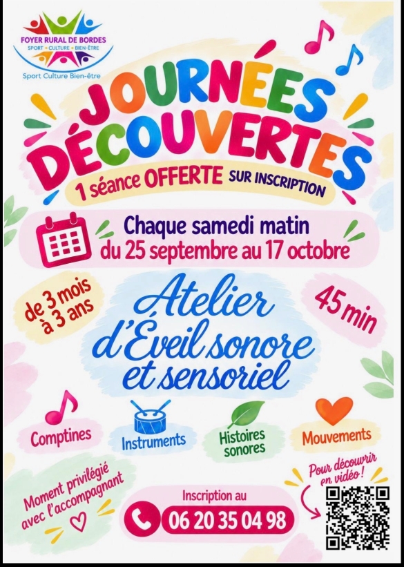 Eveil sonore et sensoriel pour les tout petits