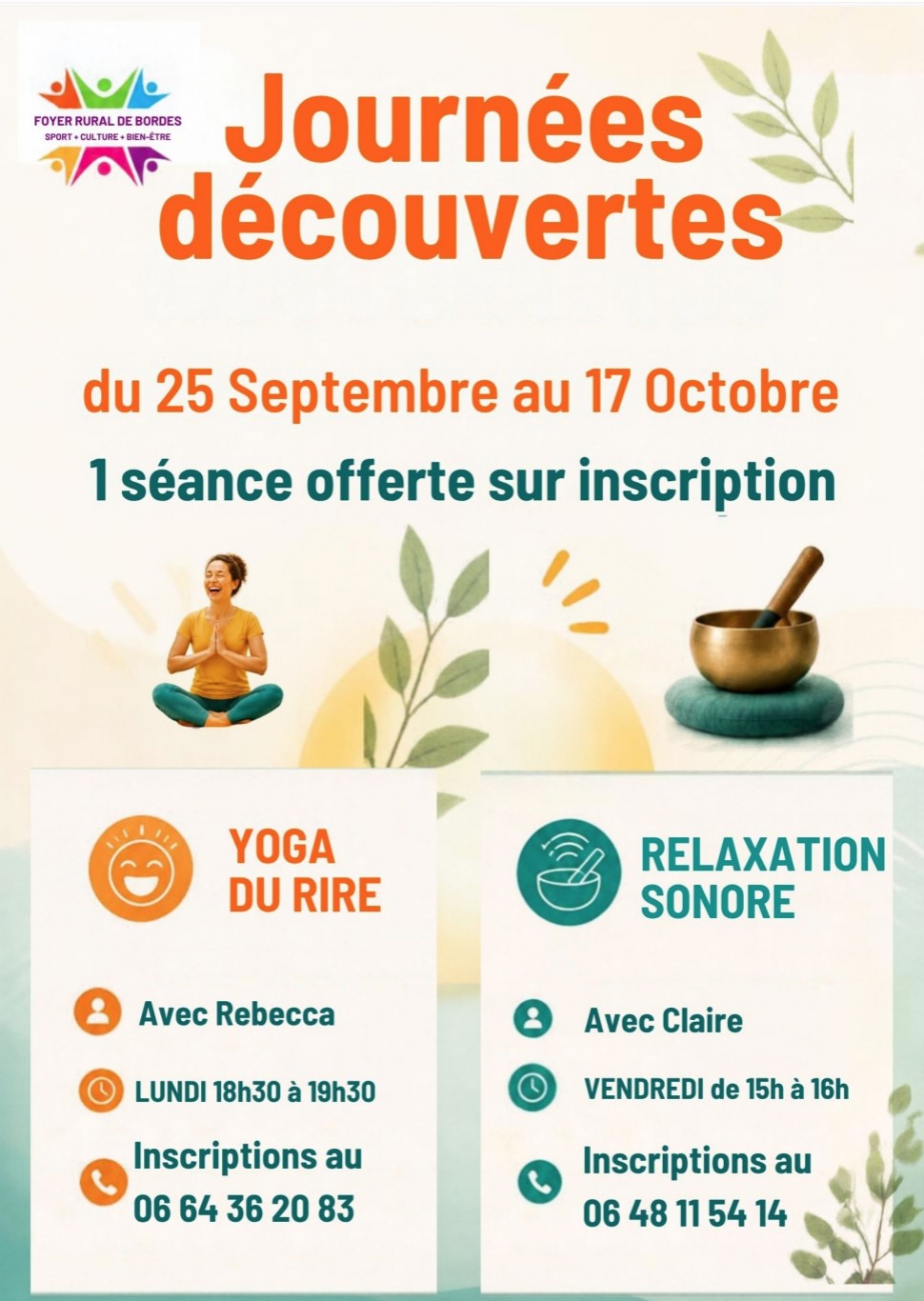 Yoga du rire/relaxation sonore